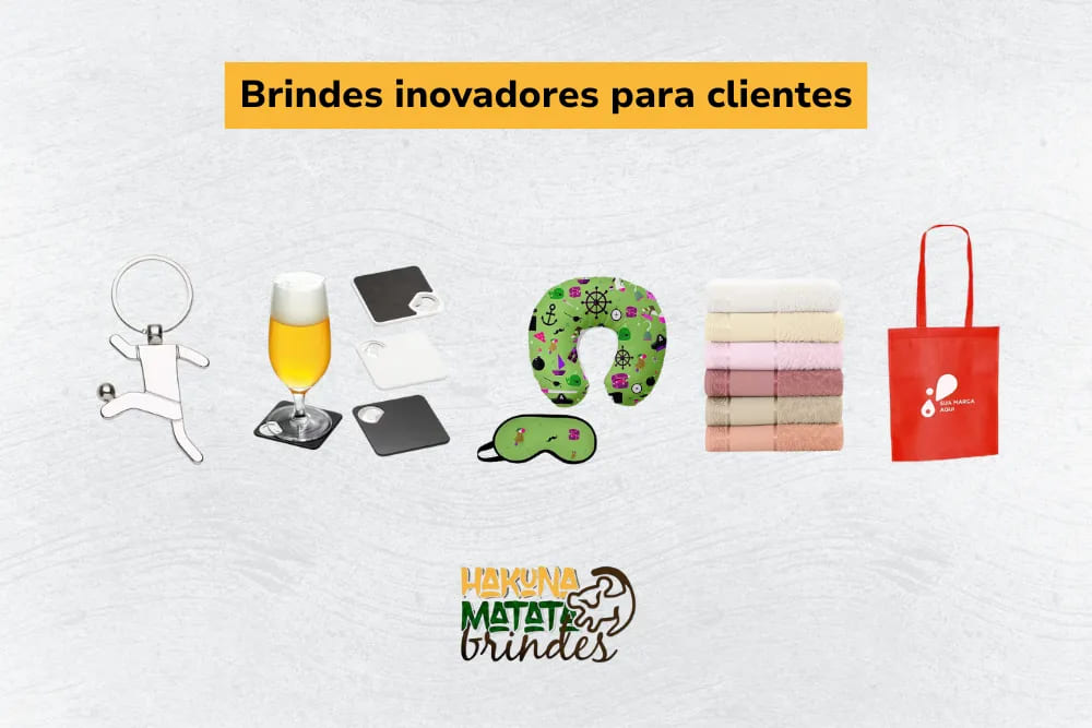 Brindes inovadores para clientes com acess&oacute;rios personalizados, itens de conforto e utilidade di&aacute;ria.