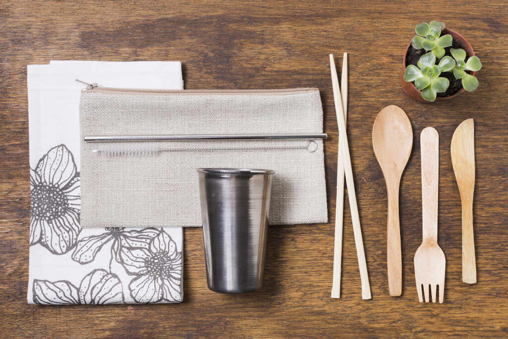 itens de cozinha como brindes para Semana do Meio Ambiente
