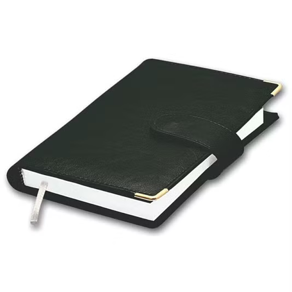 agenda com capa de couro como opção de brindes para executivos