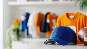 camisetas de time e boné como brindes esportivos