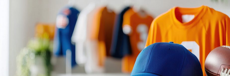 camisetas de time e boné como brindes esportivos