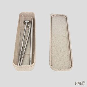 Embalagem Canudos de Metal KIT