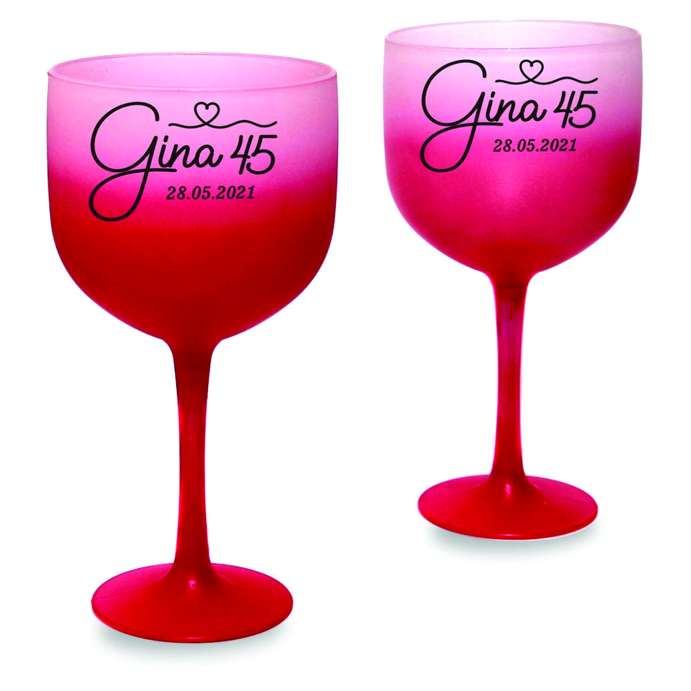 Taça de acrílico personalizada