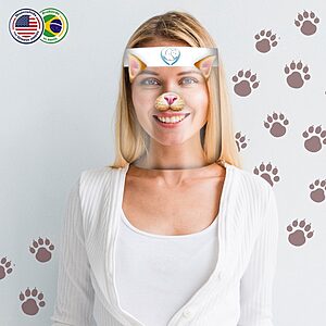 Protetor Facial com Marca 15 unidades