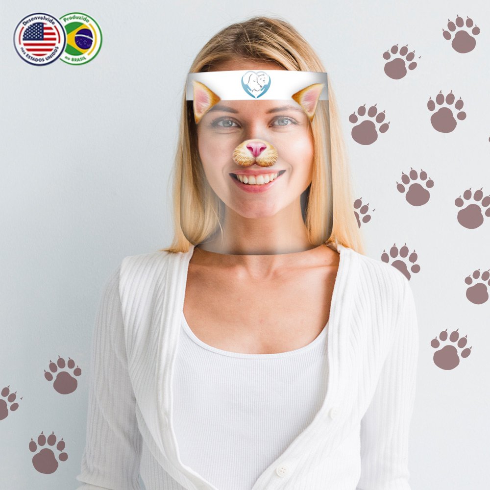 Protetor Facial com Marca 15 unidades