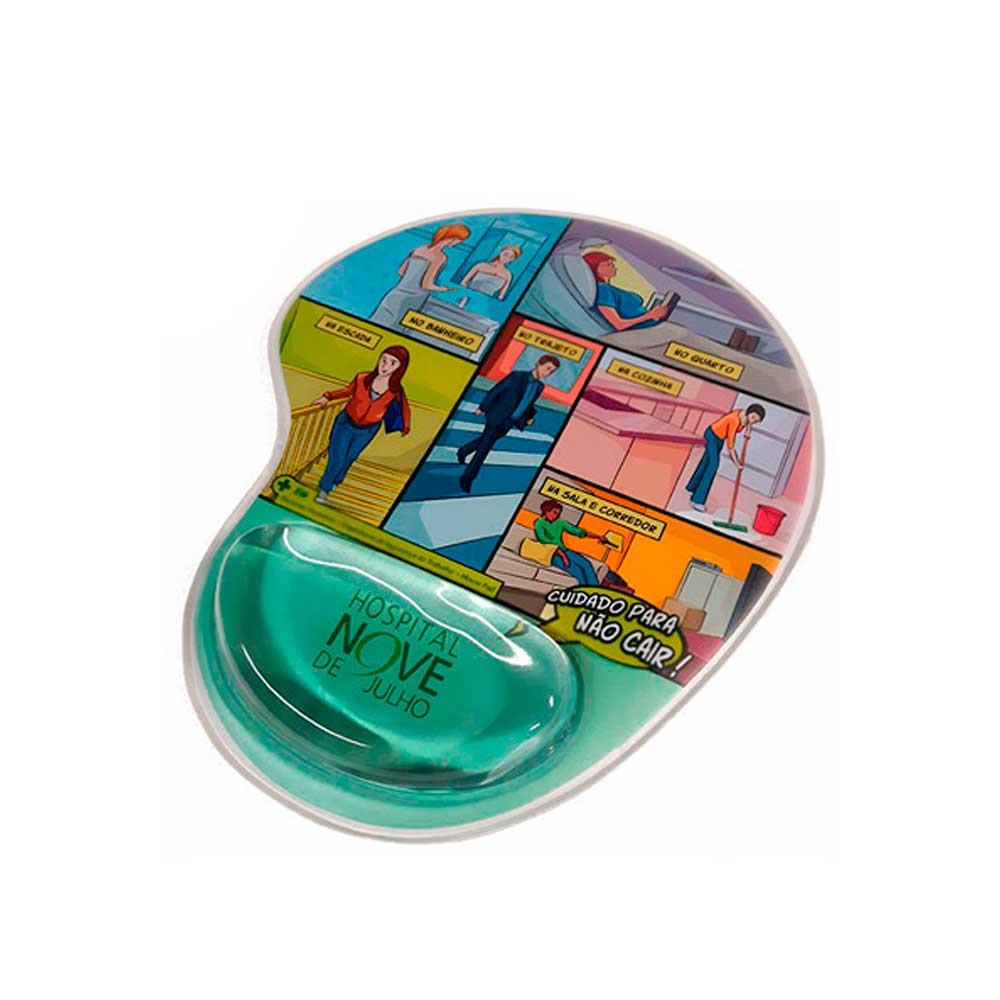 Mouse Pad com Apoio em Gel Personalizado | HM Brindes Mouse Pad com Apoio em Gel Personalizado
