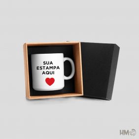 Caneca Branca com Caixa