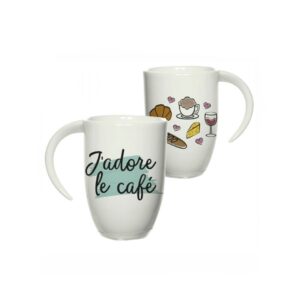 Caneca Branca de Porcelana