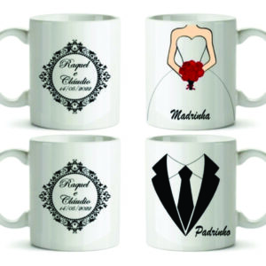 Canecas de Porcelana para Casamento