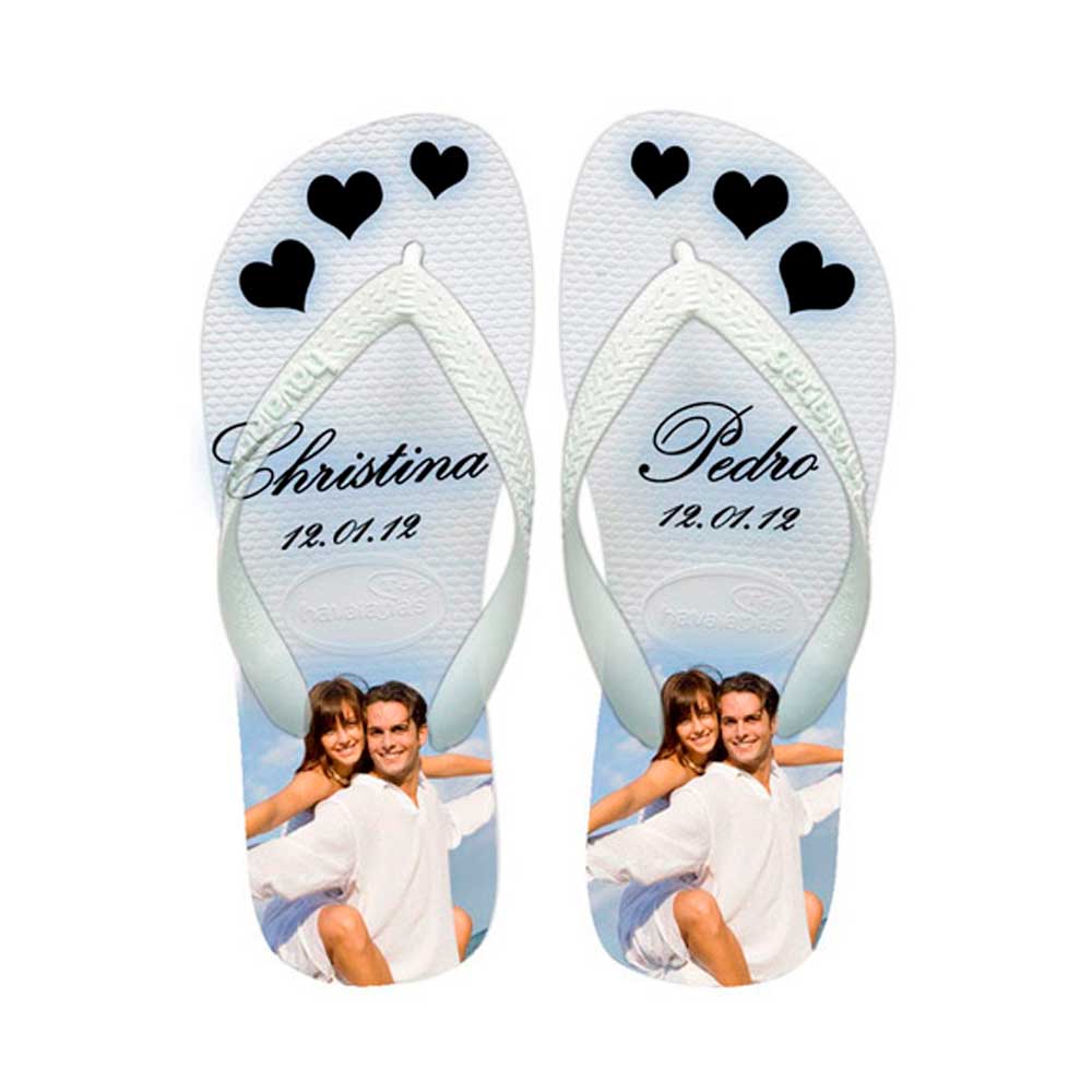 Chinelos Personalizados Casamento