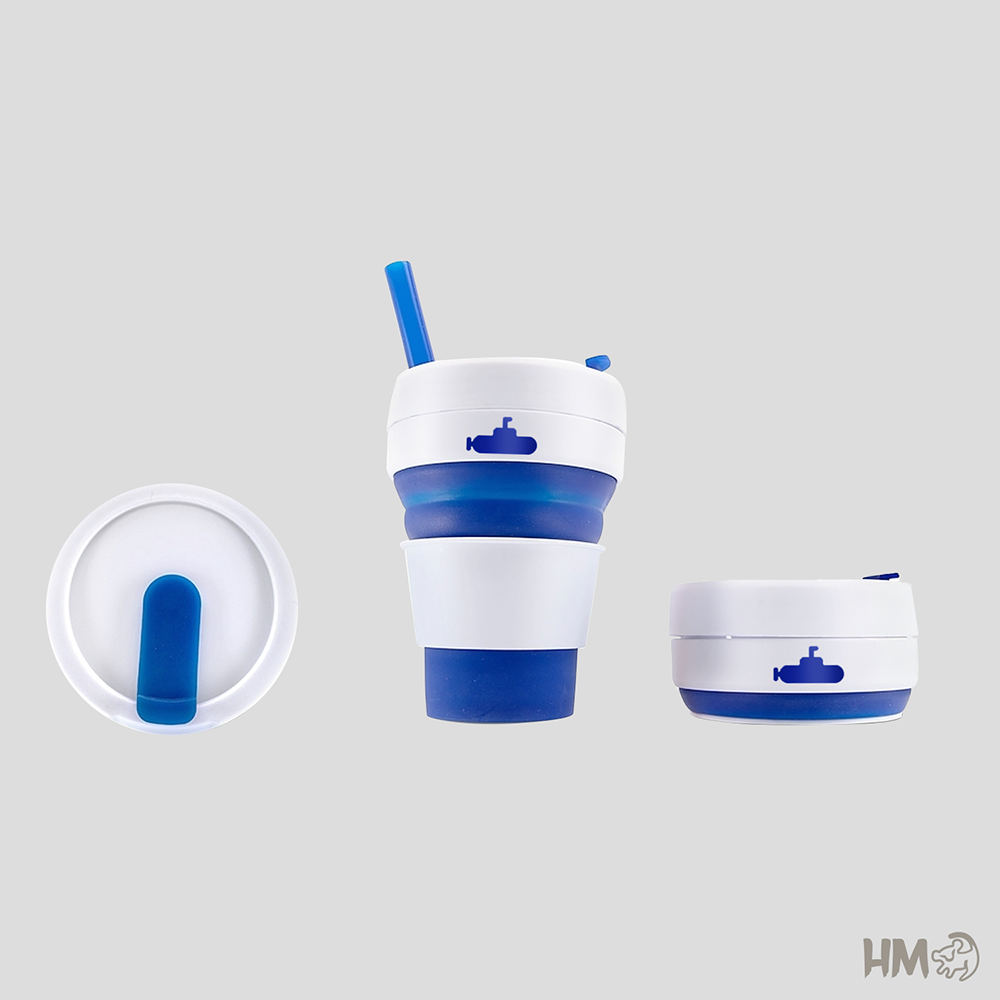 Copo com Canudo de Silicone