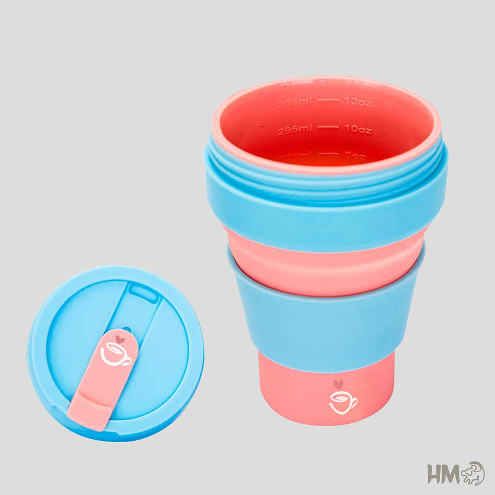 Copo de Silicone Retrátil | HM Brindes Copo de Silicone Retrátil
