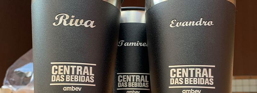 Copo Termico com Tampa Personalizada