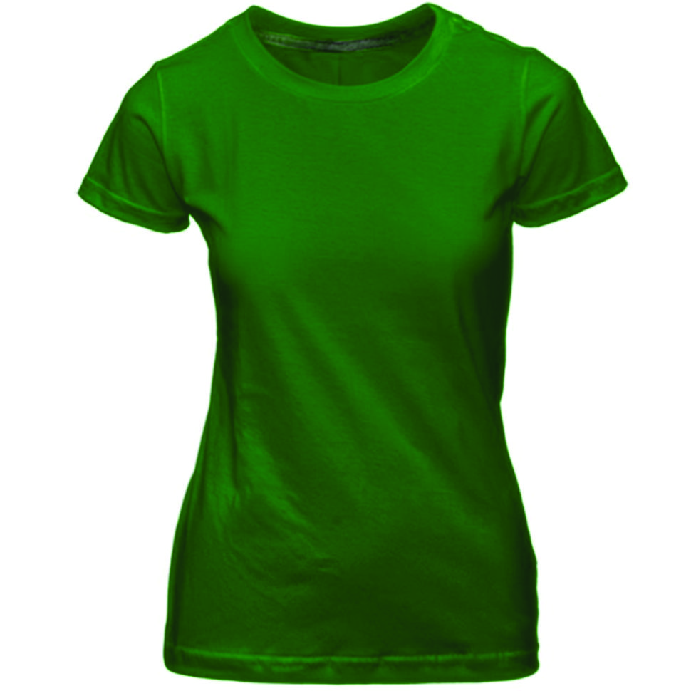 Baby Look de Algodão Penteado Verde Bandeira