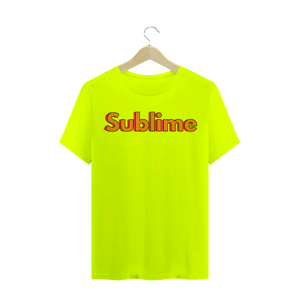 Camiseta Sublime Amarela