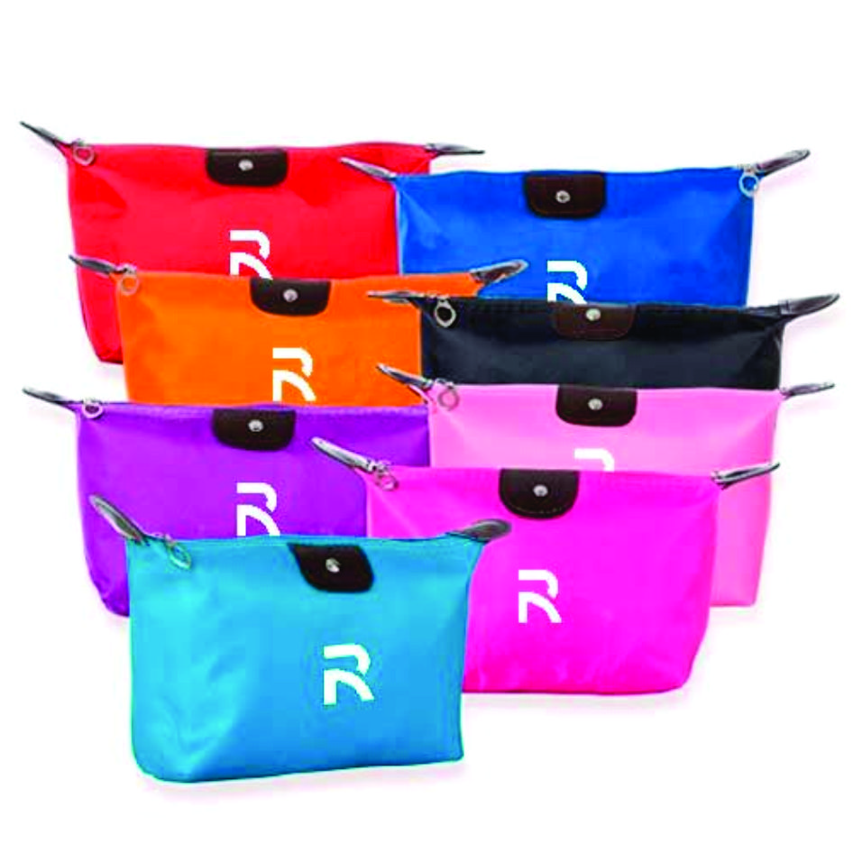 Necessaire de nylon colorido