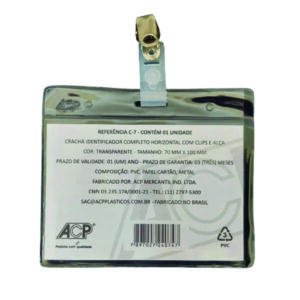 Porta Crachá com Presilha