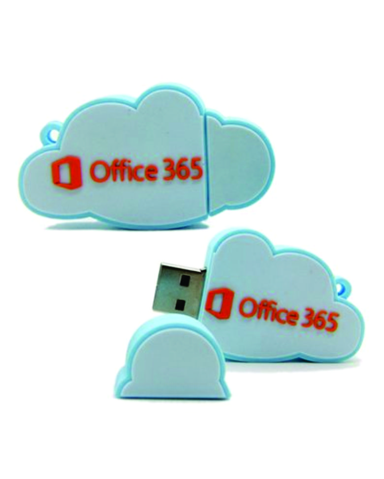 Pen Drive Nuvem Emborrachado 2D