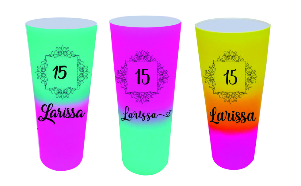 Copo degrade personalizado