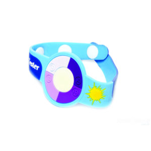 Pulseira de silicone UV que detecta raios solares