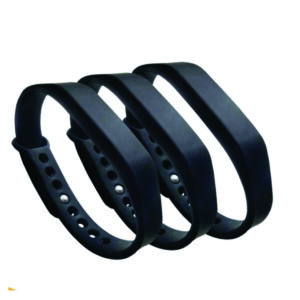 Pulseira de silicone ajustável com chip RFID ou NFC