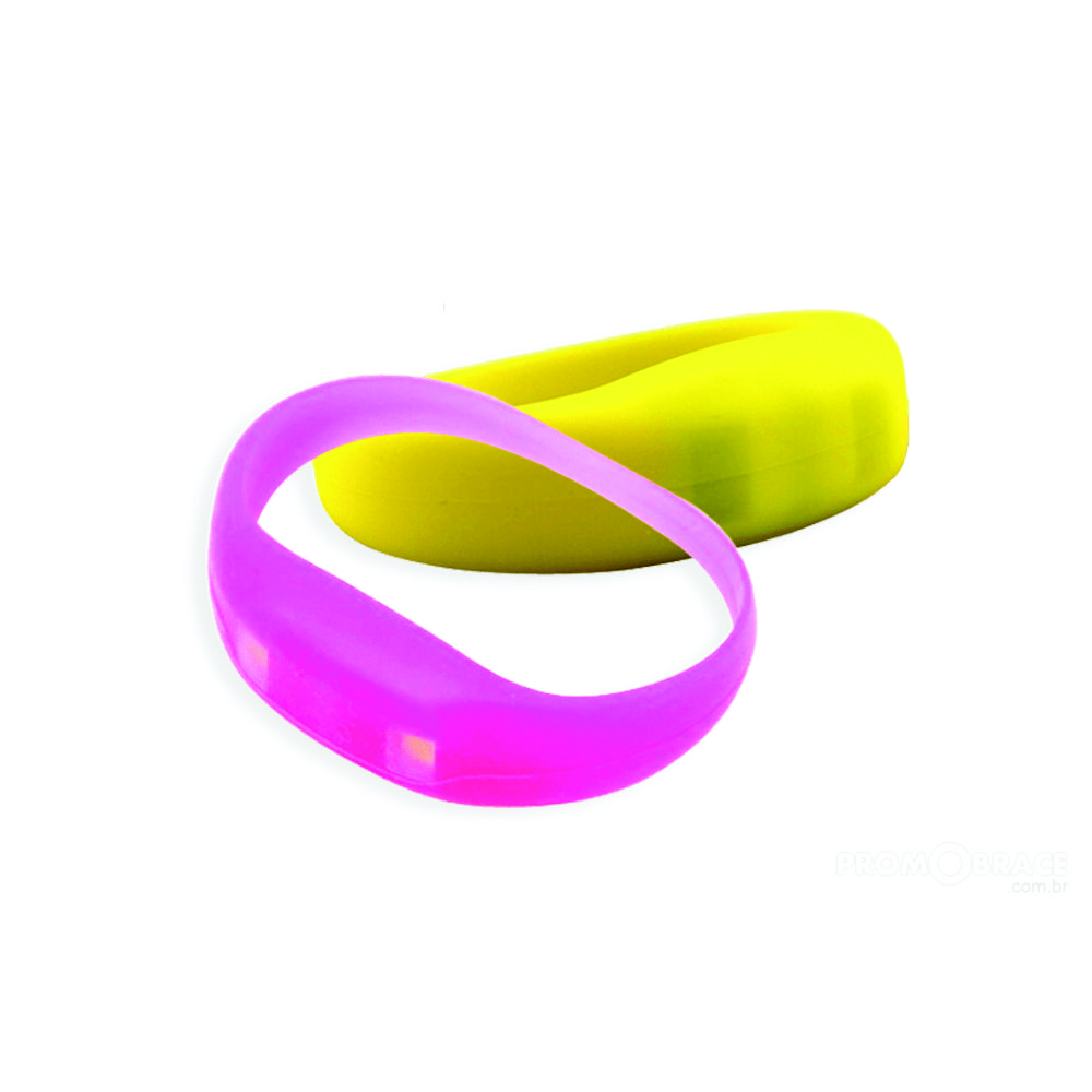Pulseira de silicone com LED Ativada por movimento