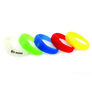 Pulseira em silicone com LED Ativada por controle remoto