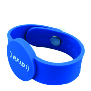 Pulseira tecido ajustável com chip RFID NFC