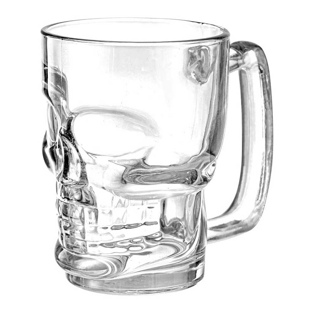 Caneca de Caveira de Vidro