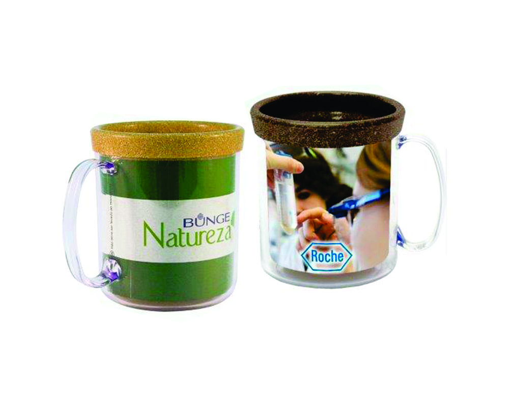Foto Caneca Térmica Madeira 300ML