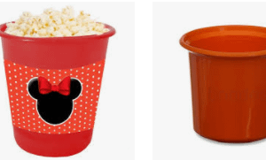 Balde de Pipoca Vermelho para Personalizar