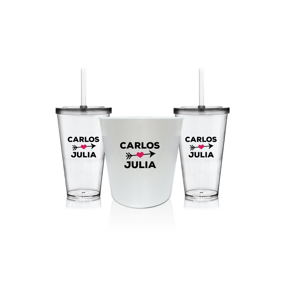 Balde de gelo personalizado namorados