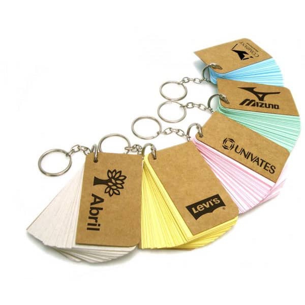 Chaveiro Notas Kraft Color