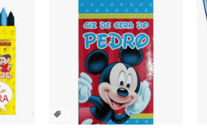 Caixa de Giz de Cera Personalizada