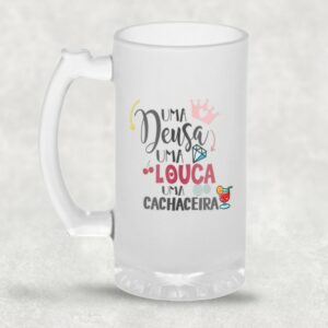 Caneca de chopp de vidro