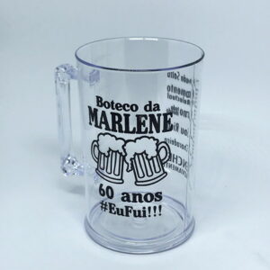 Caneca de chopp personalizada acrílico
