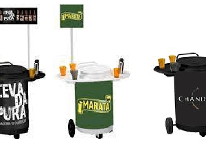 Carrinho Cooler Balcão 75 latas