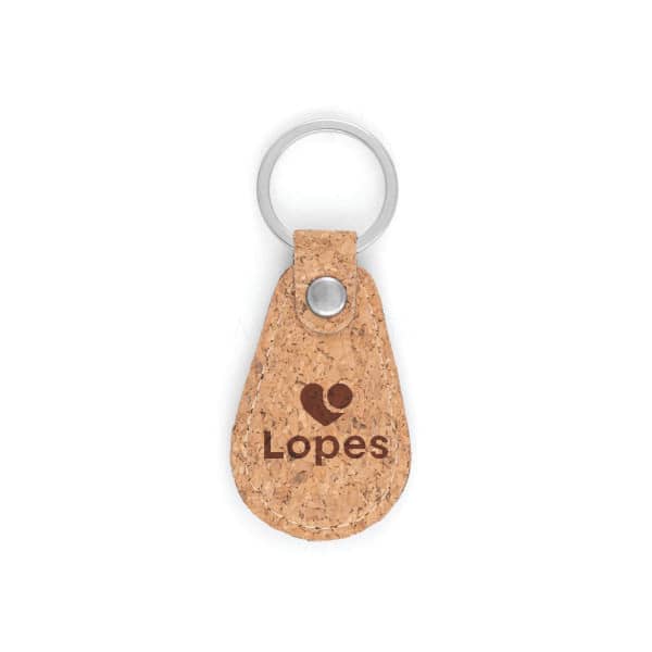 Chaveiro em Cortiça Modelo Gota