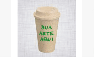 Copo fibra de bambu personalizado