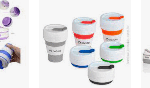 Copo Retrátil Silicone Personalizado