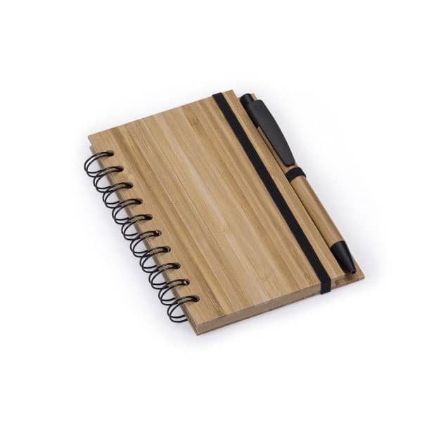 Mini Bloco Notas Bambu