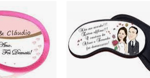 Mascara para Dormir Personalizada Casamento