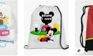 Mochila Saco Personalizada Infantil