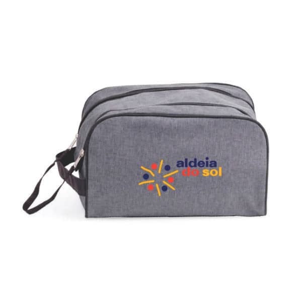 Necessaire Algodão Ziper Duplo