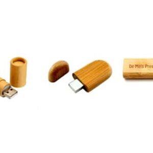 Pen Drive Bambu Arredondado