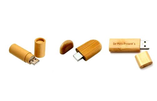 Pen Drive Bambu Arredondado