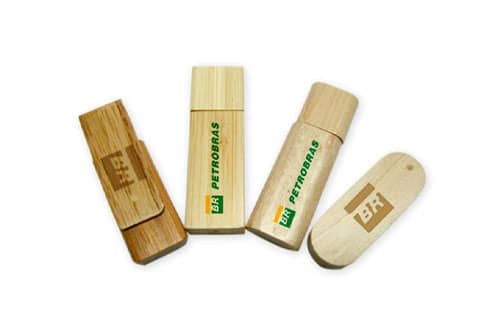 Pen Drive Bambu Cristal
