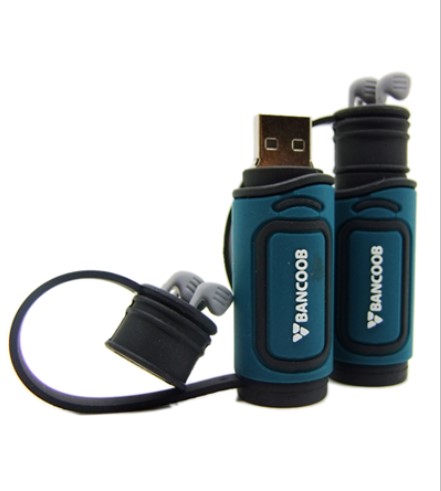 Pen Drive Emborrachado Saco de Golf