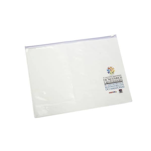 Pasta Plástica com Zíper Personalizada