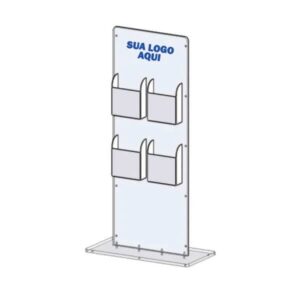 Porta Catálogo de Chão Personalizado